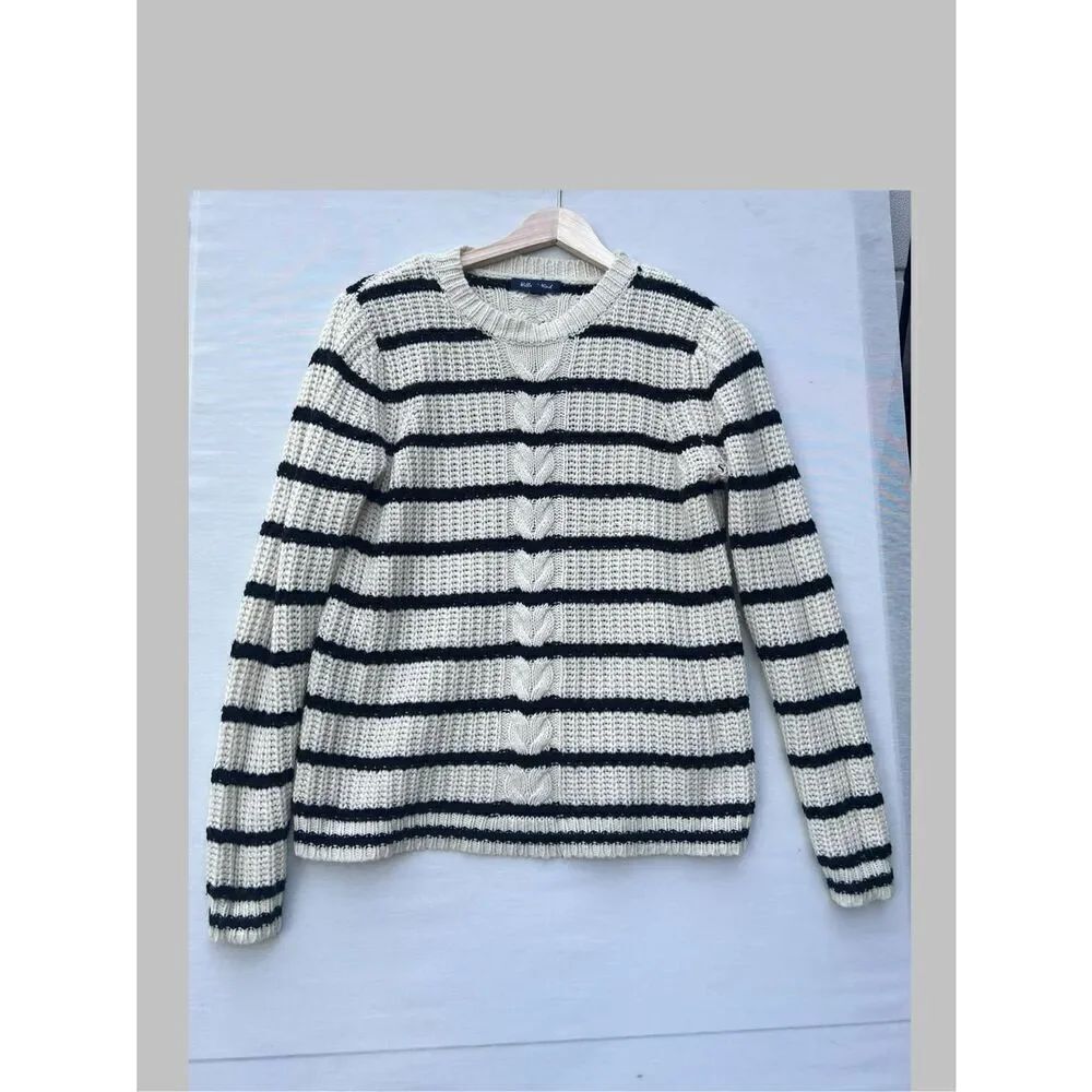 Willow wind Acrylic striped cable knit Women’s sweater size M